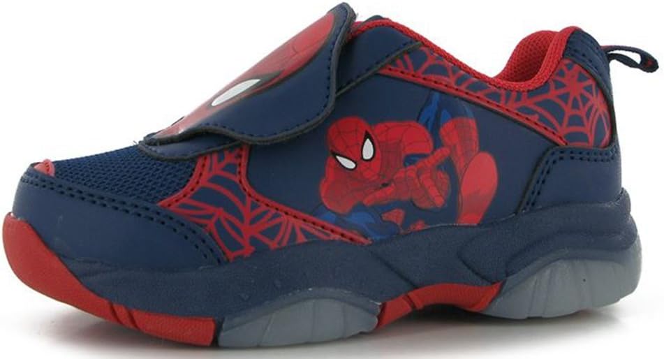 Infants Boys Printed Light Up Trainers Velcro Shoes