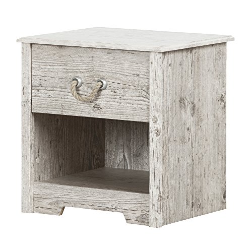 South-Shore-Aviron-1-Drawer-Nightstand-Seaside-Pine South Shore Aviron 1-Drawer Nightstand, Seaside Pine