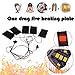 Clothing Electric Heating Pads, DDSKY 5pcs Adjustable 3 Gear Temp Carbon Fiber Heated Sheet Piece, Waterproof Warmer Heater for Winter Camping Lightweight - USB Charging