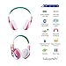 BuddyPhones Wave, Foldable Waterproof Bluetooth Headphones, SafeAudio Volume-Limiting Options 75/85/94dB, Works Wired or Wireless, for Toddlers to Young Adults by Onanoff (Unicorn)