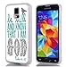 S5 Case Christian Letters,Hungo TPU Rubber Cover for Compatible for Samsung Galaxy S5 Case Bible Verses Psalm 46:10