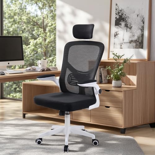 OSLIFE Silla Oficina con Altura Ajustable，con Función de Bloqueo de Inclinación Silla Ergonomica Escritorio，Respaldo Alto, Soporte Lumbar, Reposacabezas Ajustable, con Ruedas Silla Gamer (Negro).