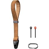 PGYTECH Camera Wrist Strap for Photographers Adjustable Quick Release Camera Hand Strap for Sony, Nikon, Canon, Gopro(Brown)