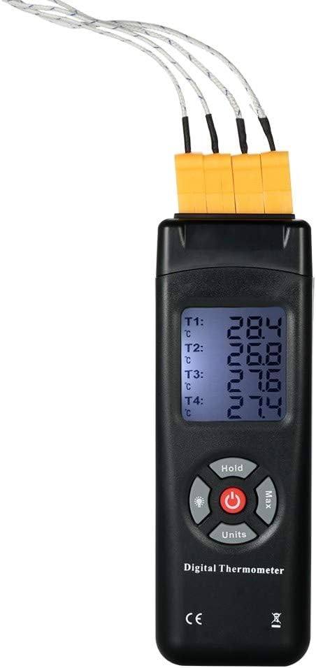 AFGD Digital Thermometerfunción De Controlador De Termómetro Digital Mini Tipo K