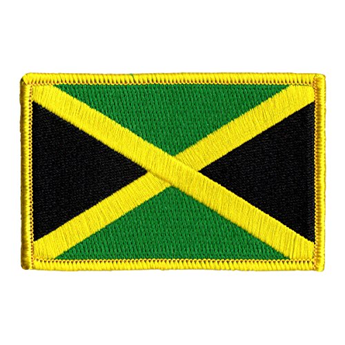 Jamaica Country Flag Patch Badge National Symbol Embroidered Iron On Applique