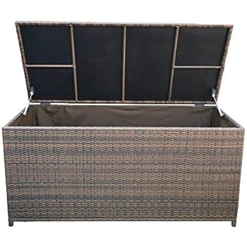 Amazon.com : LARGE 64'' Wicker Pillow Cushion Storage Box Chest Trunk