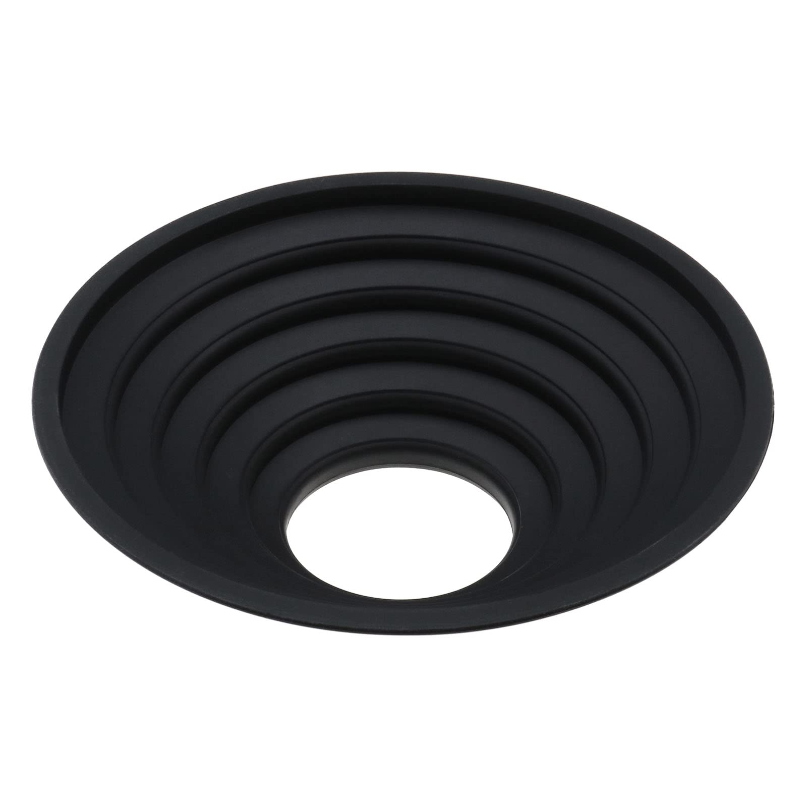 EMSea Silicone Lens Cover Compatible with Outer Diameter 70mm-90mm Lens Foldable Lens Protector Anti-Reflection Lens Hood Protector Black
