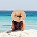 Womens Straw Hat Wide Brim Floppy Beach Cap