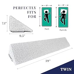 EPHEDORA XL Triangle Bed Wedge Pillow for Headboard