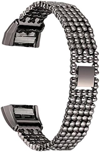 Maaax Fitbit Charge 2 Wristbands/Fitbit Charge 2 Bands/Design Stainless Steel Bands /Fitbit Charge 2 Replacement Bands/Fitbit Charge 2 Accessories Black