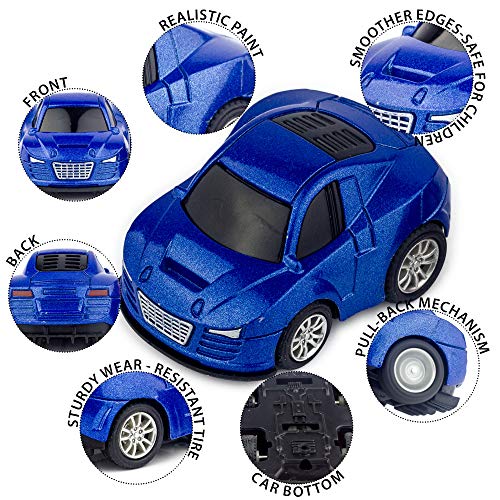 Liberty Imports 12 Assorted Pullback Diecast Metal Race Cars Set (1 Dozen)
