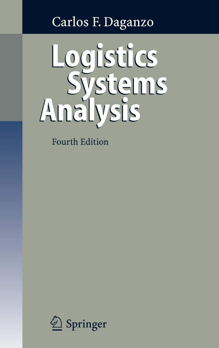 Amazoncom Logistics Systems Analysis 9783540239147 - 