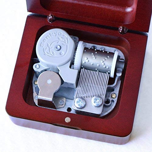 Music Box Vintage Wood Carved Mechanism Musical Box Wind Up Music Box Gift for Christmas,Birthday,Valentine's Day,Best Gift for Kids,Friends,Melody(Anastasia)
