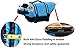 VIVAGLORY Rip Stop Dog Life Vest, Swimming Vest with Handle, Buoyancy for Doggy Puppy, Dog Life Jacket for Swimming & Boating, XS, Blue