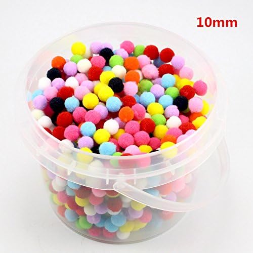 Multi Color Pompom Fur Craft DIY Soft Pom Poms (10mm 500pcs)