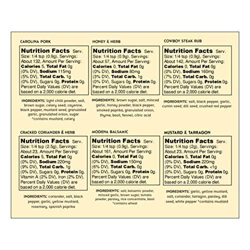 Spicewalla Grill Seasoning 6 Pack | Seasonings and Rubs for Steak, Poultry, Pork & Vegetables | Grilling Spices Set