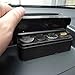 MATCC Car Interior Plastic Coin Case Storage Box Holder Container Organizer Black