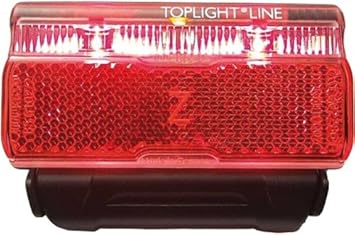 Busch & Müller Rücklicht Toplight Line Permanent 50 mm schwarz/rot, one size