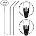 Tumbler Lid,100% Spill Proof 20 Oz Lid with Stainless Steel Drinking Straws - BPA Free Replacement Lids for Yeti Rambler Ozark Trail Atlin Rtic Tumblers