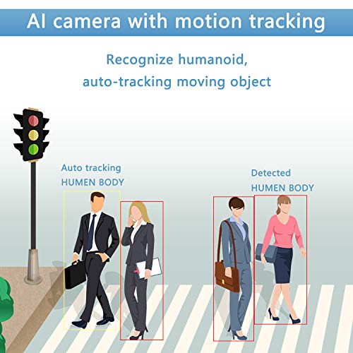 PoE Camera, Bioxo 30X Zoom Auto Tracking POE+ IP Camera, High Speed 492ft Night Vision Camera