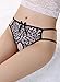 Sexyangels Womens Open Crotch Underwear Thongs Lace G-Strings Sexy Panties, Silver, One Size