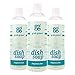 Grab Green Natural Dish Soap, Fragrance Free, 16 Ounce (3 Count)