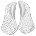 WINOMO Pair of Unisex Silicone Gel Insole Non-Slip Arch Support Shoe Pads(Transparent)
