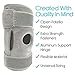 Vive Hinged Knee Brace - Relieves ACL, MCL, Meniscus Tear - Lightweight, Comfortable, Breathable Open Patella Wrap with Side Stabilizers - for Women & Men - Adjustable Strap for Tendonitis