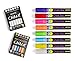 Chalk Stix Chalk Markers 8 Neon Liquid Pens and 24 pcs of FREE BONUS Chalk - Reversible Tip, Wet Erase, Washable - Best for Chalkboard Labels, Bistro Glass Window, Non-Porous Surfaces