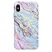 VELVET CAVIAR Compatible with iPhone Xs Max Case Marble for Women & Girls - Cute Protective Phone Cases (Pink Iridescent Holographic Blue)