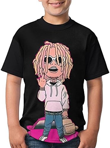 Lil Pump Men's Short Sleeve TshirtTee Round Neck Full 3D Graphic Print T Shirts For Youth Boys Kids Sizes Vintage