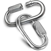 Quick Links 1/8 inch (3.5mm) Zinc Plated 24 Pack - 220 lb Working Load Limit - Chain Links