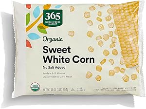 365 by Whole Foods Market, Organic Sweet White Corn, 16 Ounce, (Frozen)