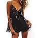 Women's Lace Sexy Lingerie Plus Size Babydoll Lace Chemise Sleepwear and Panty