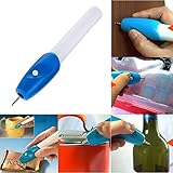 Multi-Functional Engraver Pen Cordless Etching Tools with Metal Ruler Letter Stencils for DIY Wood Metal Plastic Zippo Jewelry Glass and etc