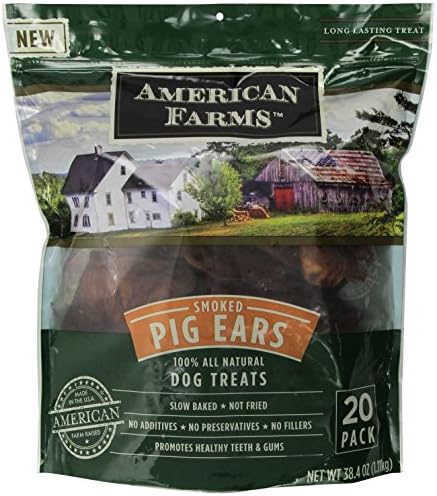 AMERICAN FARMS Smoked Pig Ears Bag, 38.4 oz.