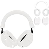 for Sony WH-1000XM6 Case Cover, 3 Sets Silicone Sweat Cover, KONXISA Eeadphones Protective Case for Sony WH-1000XM6 Earpad/Ear/Headband Covers Protector, Washable Sweatproof(White)