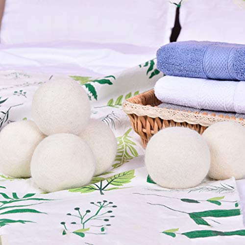 Organic Wool Dryer Balls XL,Handmade Laundry Dryer Balls Reusable