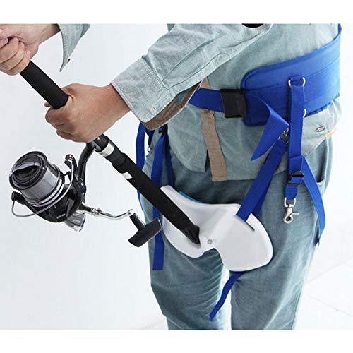 Fedye Canne à Peche Ceinture De Taille Soutien Rembourré Baudrier De Pêche Stand-up Pour La Pêche En Haute Mer Taille Réglable