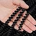 Beyond Beauty Crochet Hair - 90 Strands, 8 Inch Fluffy Spring Twists, Bomb Twist Braids for Black Women (#1)