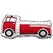 Cozy Line Decorative Fire Truck Toy Pillow
