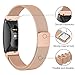 SWEES Metal Band Compatible Fitbit Inspire & Fitbit Inspire HR, Milanese Mesh Stainless Steel Magnetic Replacement Band Accessories Small Large for Women Men, Silver, Black, Lilac, Sangria, Champagne