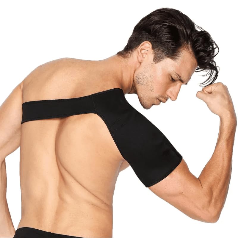 Ombreira Ortopédica Suporte Ombro Clavícula Neoprene Ajustável - Alívio de Dores, Prevenção de Lesões e Recuperação Muscular