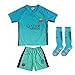 2016/2017 BARCELONA #10 LIONEL MESSI THIRD GREEN SOCCER JERSEY & SHORTS YOUTH SIZES