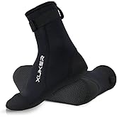 XUKER Neoprene Water Socks 3mm, Sand Proof Beach Volleyball Socks Diving Socks for Outdoor Water Sports