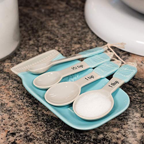 Blue Mason Jar Spoon Rest Kitchen Spoon Holder for Stove Top