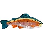Dreamy Rainbow Trout Fish Hair Clips,Cute Acetate Hair Clip,Big Claw Clips for Women