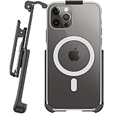 BELTRON Belt Clip Holster Compatible with Apple Clear Case for iPhone 12 Pro Max - Features: Built in Kickstand (Holster Only, Case is NOT Included)
