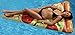 Kangaroo Gigantic Vinyl 70-inch Pizza Inflatable Raft Pool Float