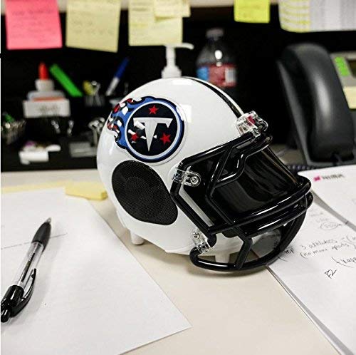 NIMA Portable Bluetooth Speaker, [Officially Licensed by NFL] NFL Football Helmet Small Stereo Speaker with Built-in-Mic, Hands-Free Call, AUX, Built-in-Subwoofer, HD Sound and Bass -Titans - Thumbnail 7